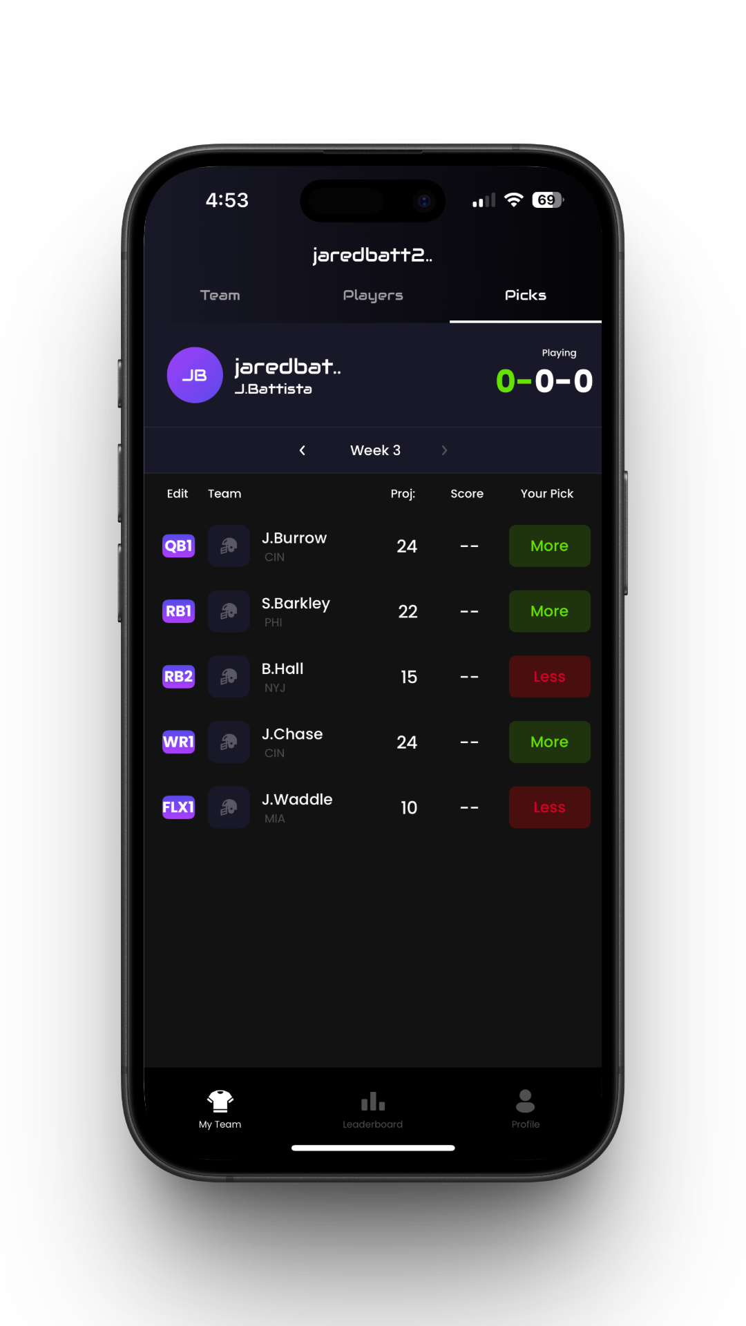 picks page